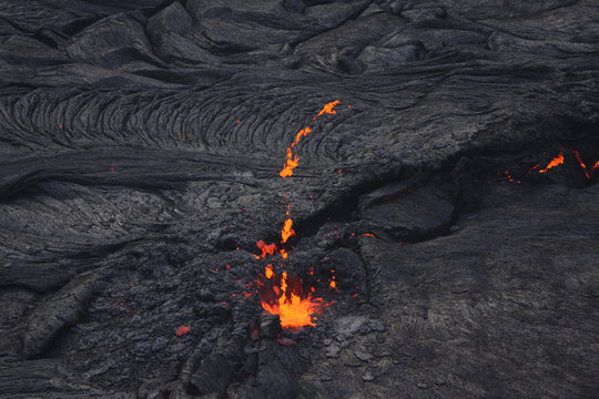 Ethiopia, Danakil Desert, Erta Ale, Lava lake