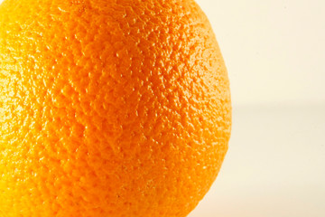 Isolated orange on a white background