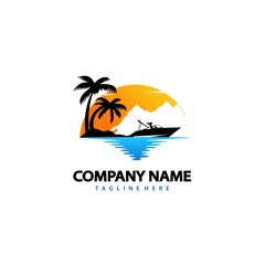 boat logo design