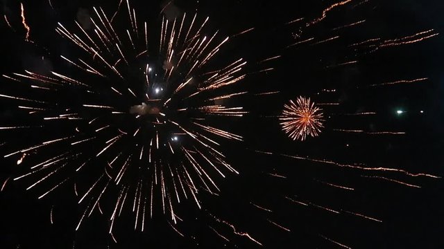 Fireworks night show. Spectacular Fireworks in HD. No audio