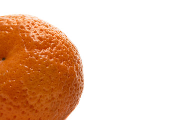 Mandarin isolated on a white background. The symbol of the holiday season.