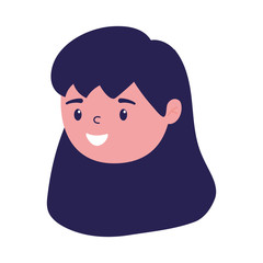 Isolated avatar woman cartoon vector design