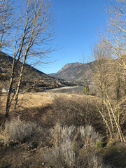 A view of Fraser River in Lillooet, British Columbia, Canada