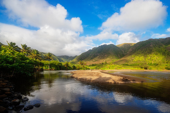 Halawa valley, Molokai Island, Hawaii, United States of America, North America