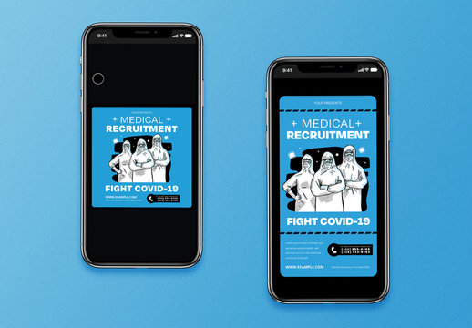 Medical Recruitment Covid-19 Social Media Layout