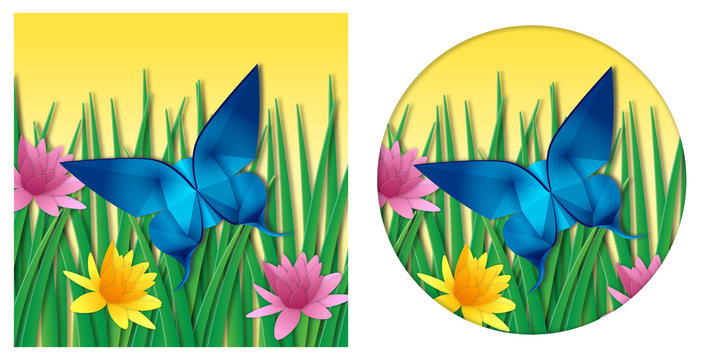 Origami Butterfly Paper Papercut Art
