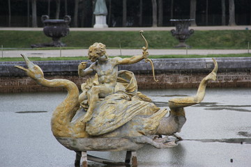 Cupid and swans