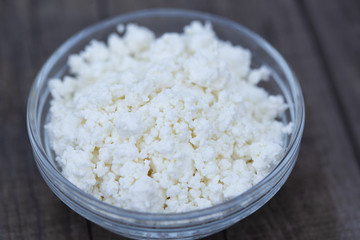 bowl of cottage cheese