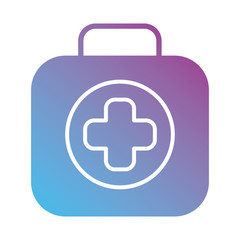 Obraz premium medicine drug kit gradient silhouette style