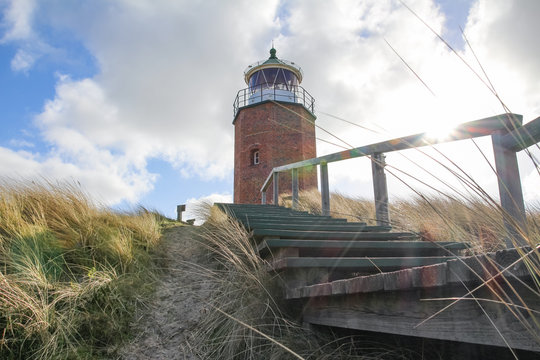 Deutschland, Schleswig-Holstein, Sylt, Kampen, Quermarkenfeuer - Leuchtturm in Kampen