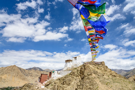 Indien, Jammu und Kaschmir, Leh, Namgyal Tsemo Kloster (um 1430) in Leh, Ladakh
