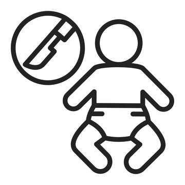 recommend clip art: Pediatric surgery black line icon. Plastic surgery for children. Isolated vector element. Outline pictogram for web page, mobile app, promo.