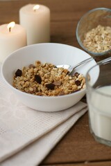 bowl of cereal with milk