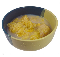 banana kolak served in a bowl