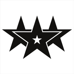 Obraz premium black and white star