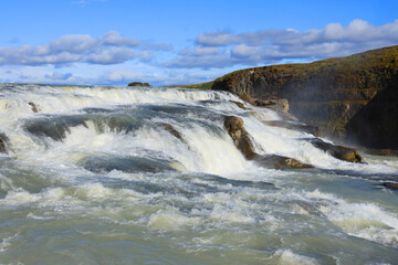 Gullfoss Waterfall in Iceland, Europe
