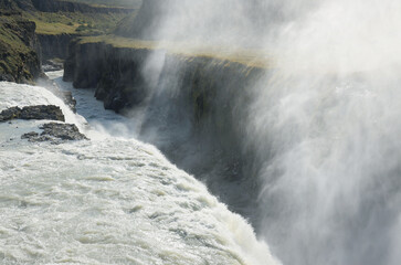 Gullfoss Waterfall in Iceland, Europe
