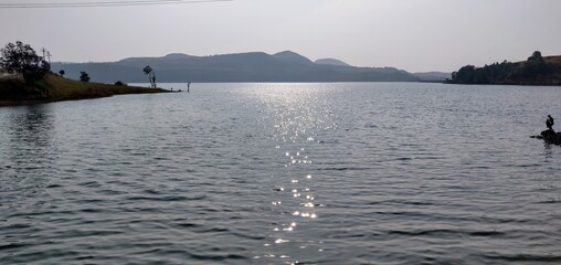 fishing in the lake
