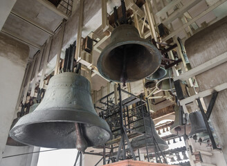 Bells on the bell tower of St. Michael's Monastery in Kyiv (Kiev), Ukraine