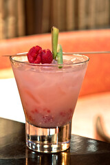 bebida refrescante de frambuesa, cóctel de frambuesa