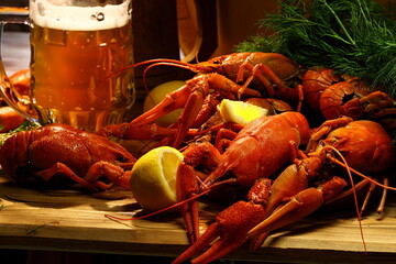 crayfish and beer