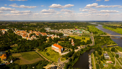 Panorama Miasta Sandomierz - widok na wisłe