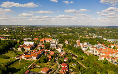 Sandomierz city landscape - historical Polish city - beautiful shots in perspective