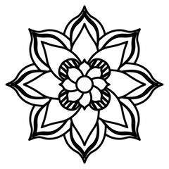 Mandala floral pattern