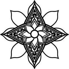 Mandala floral pattern
