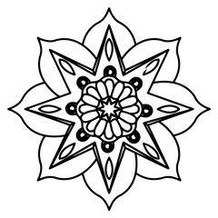 Mandala floral pattern
