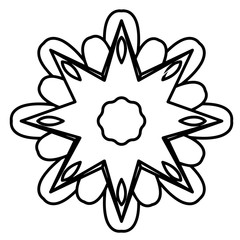 Mandala floral pattern