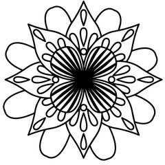 Mandala floral pattern