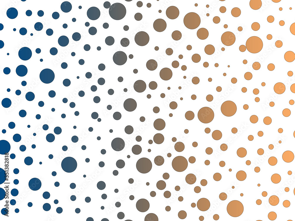 Poster white background texture with round gradient spots of different sizes.