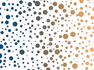 White background texture with round gradient spots of different sizes.