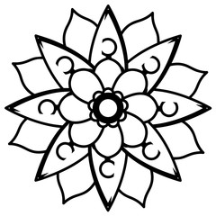 Mandala floral pattern
