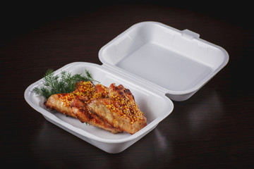 grilled chicken wings on a plate
