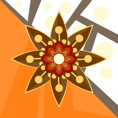 Mandala floral pattern