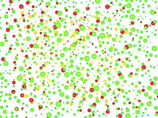 Background white panel in red green and yellow circle. Illustration