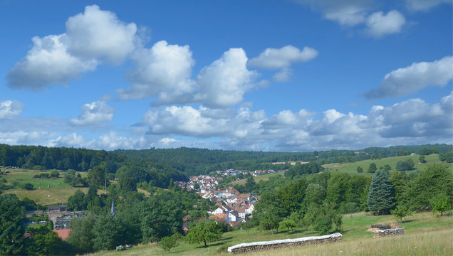 Urlaubsort Weibersbrunn im Spessart,Bayern,Deutschland