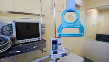 Emergency Department. Intensive care unit, equipment, ventilation, oxygen.