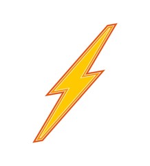 Lightning Bolt Icon Sign .
Electricity Power with Lightning Bolt Sign 