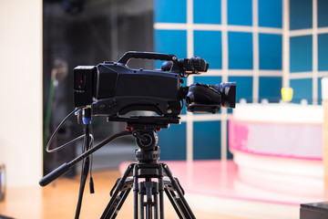 video camera in studio