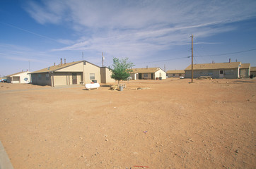 Housing project on Navajo Indian Reservation in Shiprock, NM