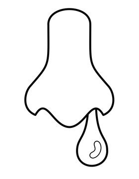 recommend clip art: 鼻水ツヤ(線画)