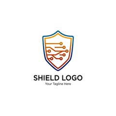 Security technology logo. Protector Logo Template Design Vector. Security technology logo, icon on white background.