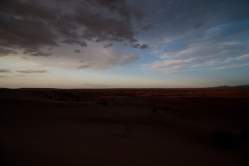 Sunset in the desert