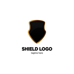 Royal professional crest logo or classic logo template suitable for any kind of business. All image in vector format. Blank Badge Shield Crest Label Armor Luxury Gold Design Element Template for logo.