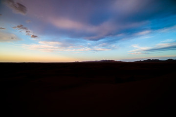 Sunset in the desert