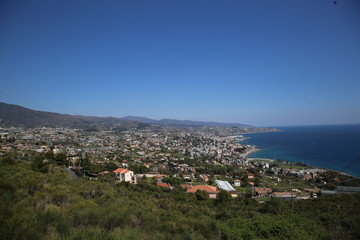 Obraz premium Principality of Monaco, view over the city and Port Hercule, southern Europe 