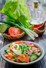 Fresh Cucumber and Tomato Salad